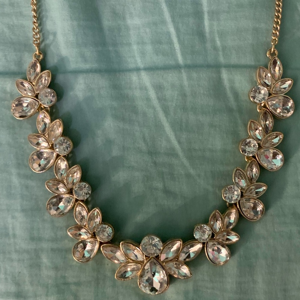 Forever 21 Floral Jewel Necklace